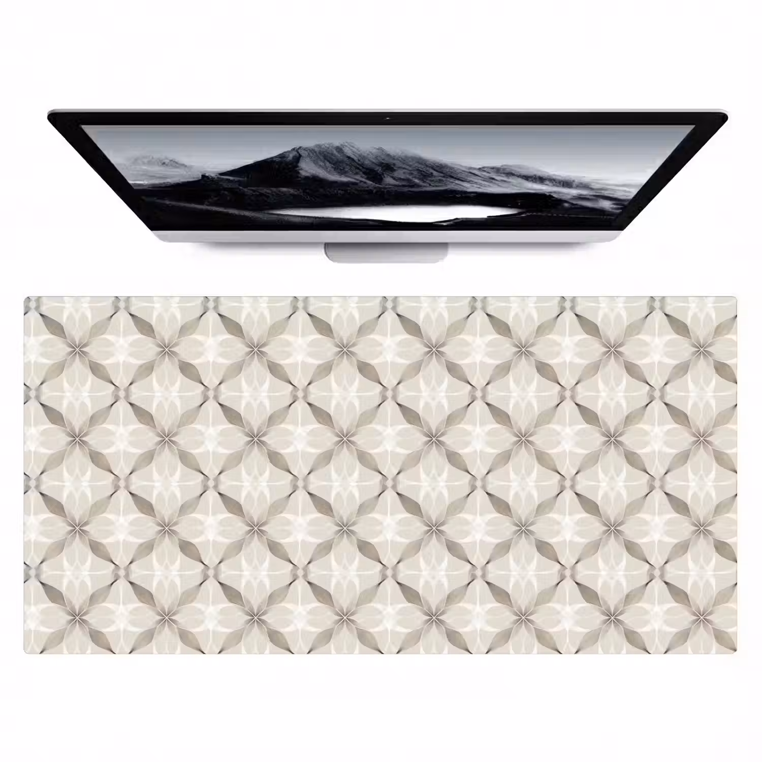 Grafisch - Patroon - Grijs Muismat XXL klein 681 -zzz3d
