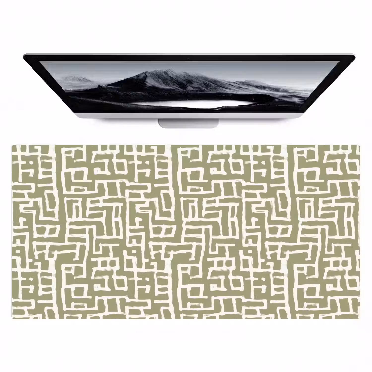 Grafisch - Patroon - Groen Muismat XXL klein 681 -zzz3d