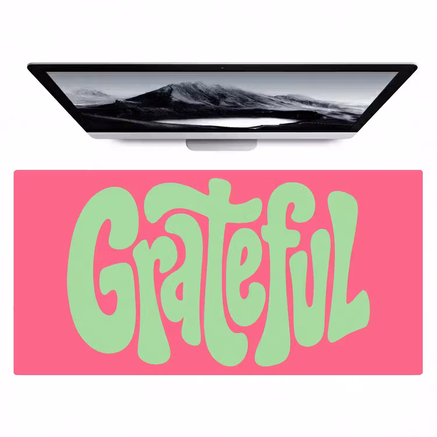 Grateful - Groen - Grafisch - Vloeiend Muismat XXL klein -zzz3d