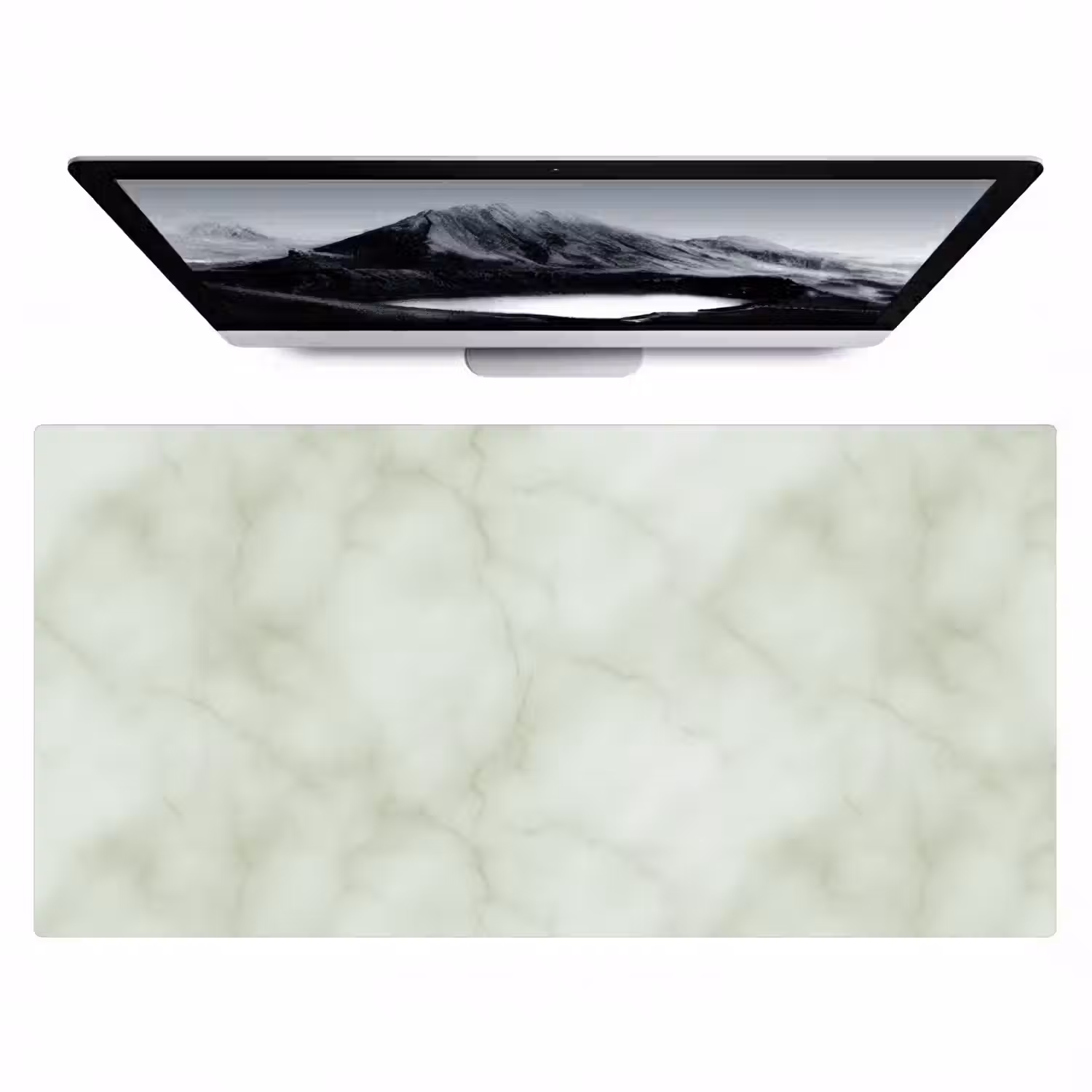 Groen - Marmer - Aders Muismat XXL klein 681 -zzz3d