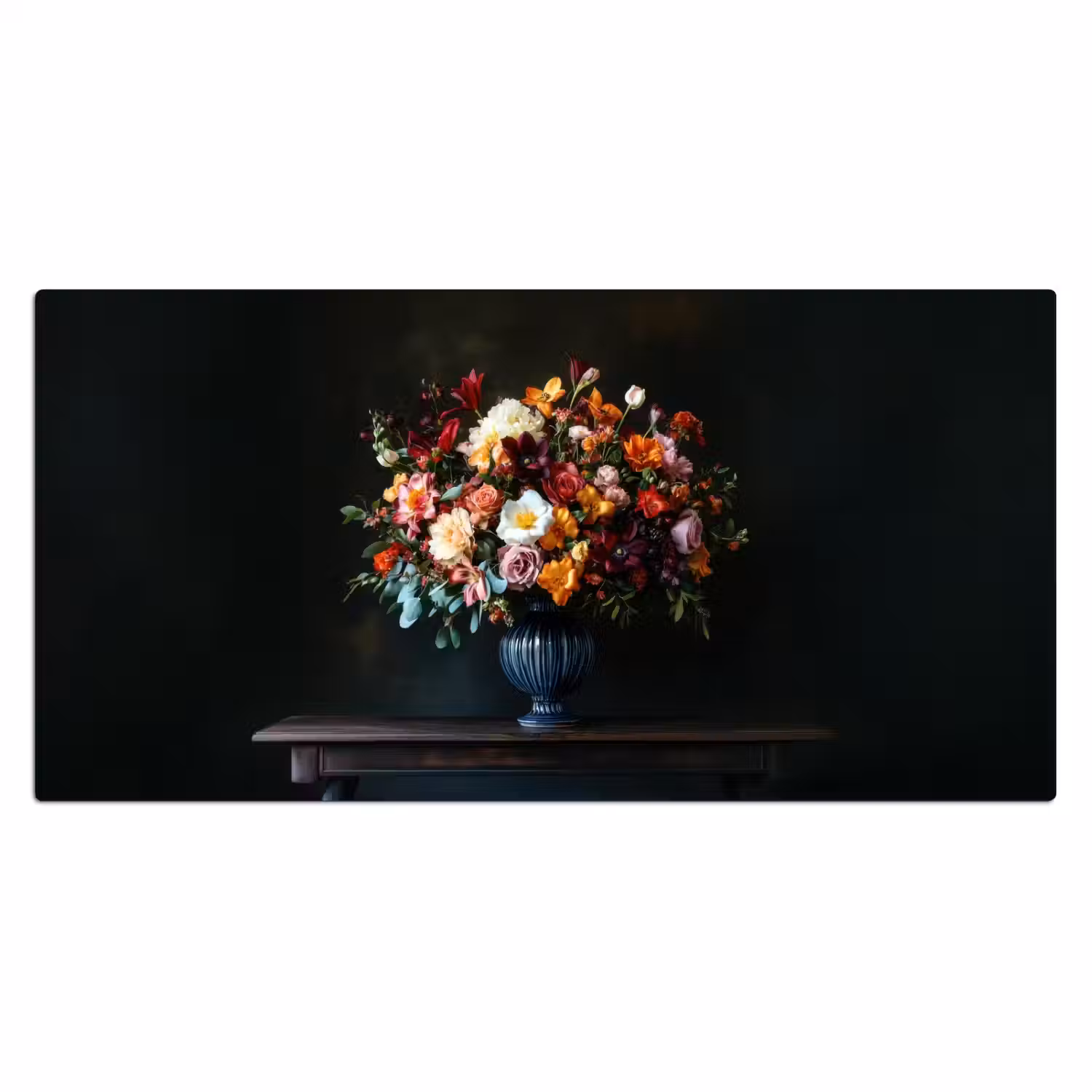 Groot - Bloemen - Vaas - Boeket Muismat XXL klein -3d_leeg
