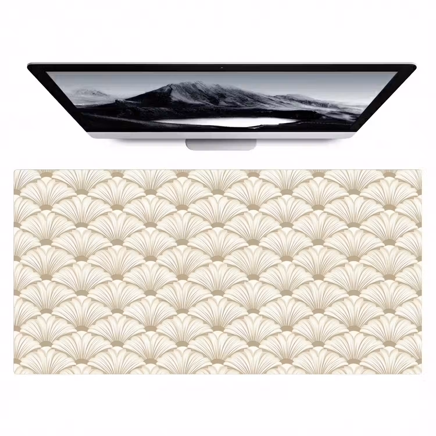 Klassiek - Art - Beige Muismat XXL klein 681 -zzz3d