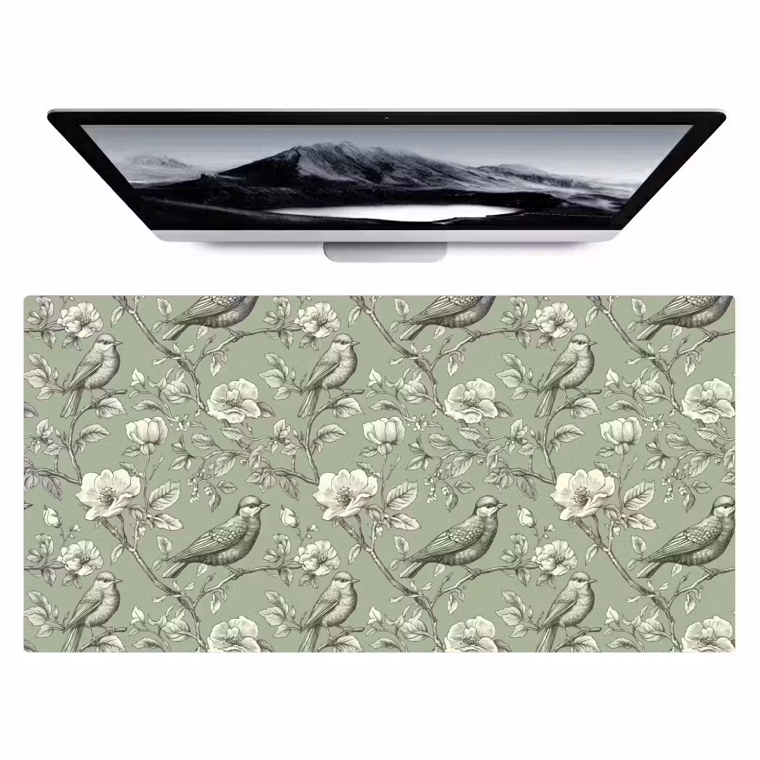 Klassiek - Botanisch - Groen Muismat XXL klein 681 -zzz3d