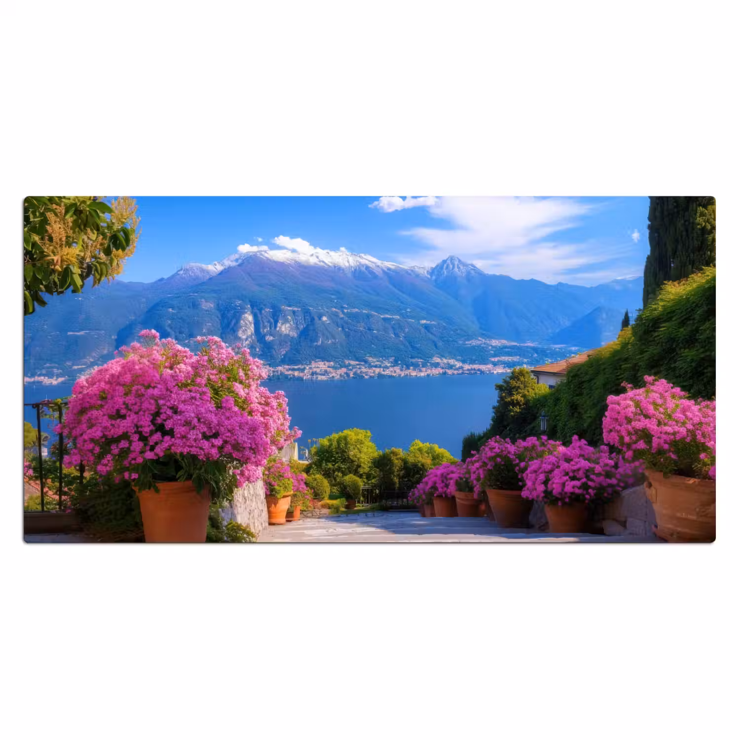 Lake Como - Italië - Landschap Muismat XXL klein -3d_leeg
