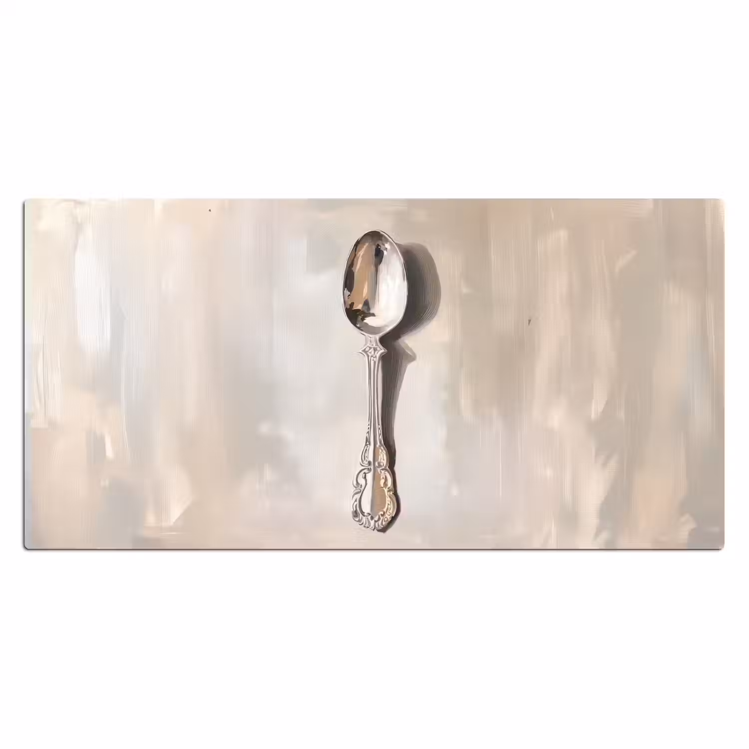 Lepel - Verf - Zilver Muismat XXL klein -3d_leeg
