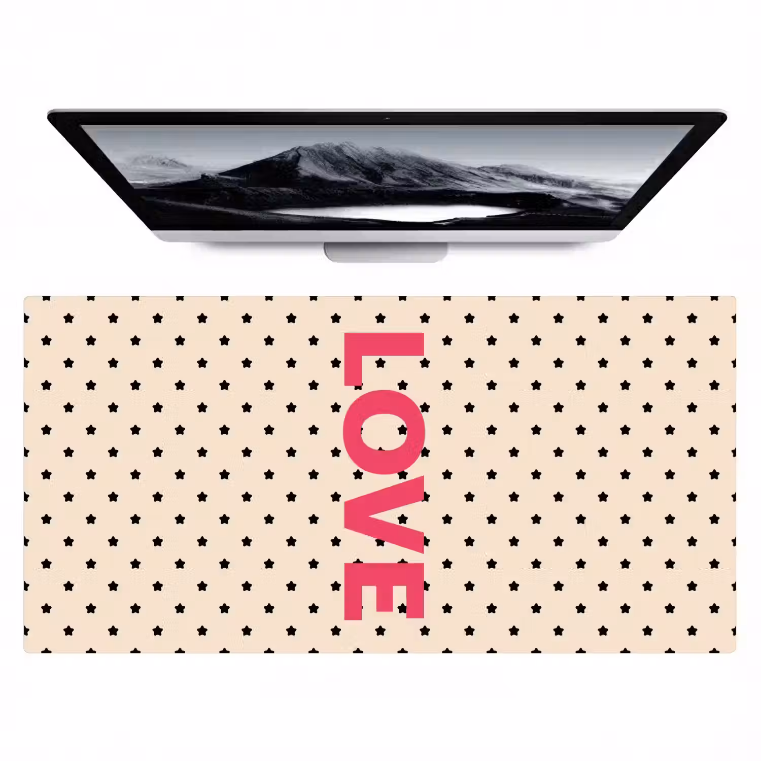 Love - Stippen - Roze Muismat XXL klein -zzz3d