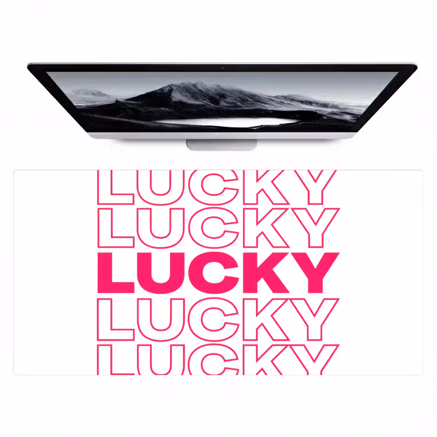Lucky - Roze - Patroon Muismat XXL klein -zzz3d