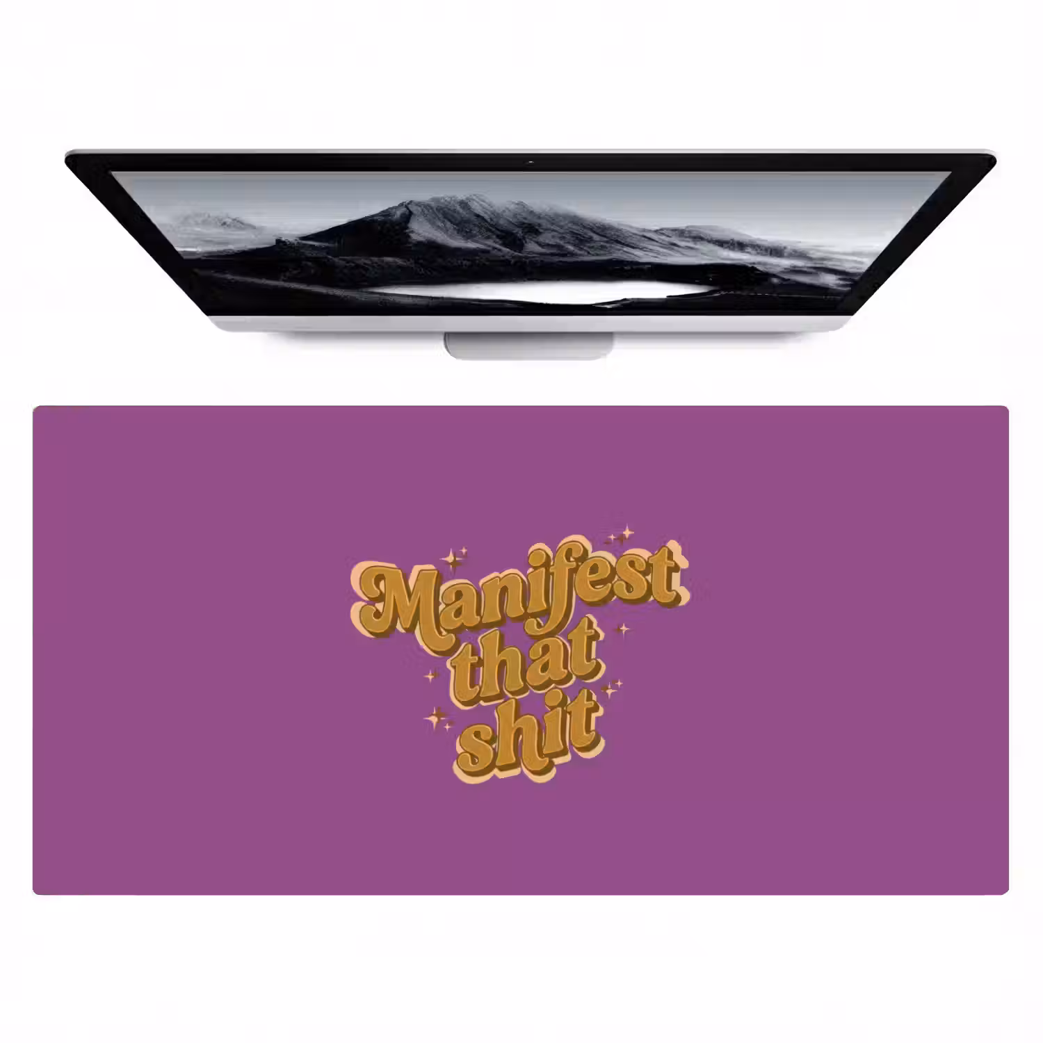 Manifest that shit - Paars - Glitter Muismat XXL klein -zzz3d
