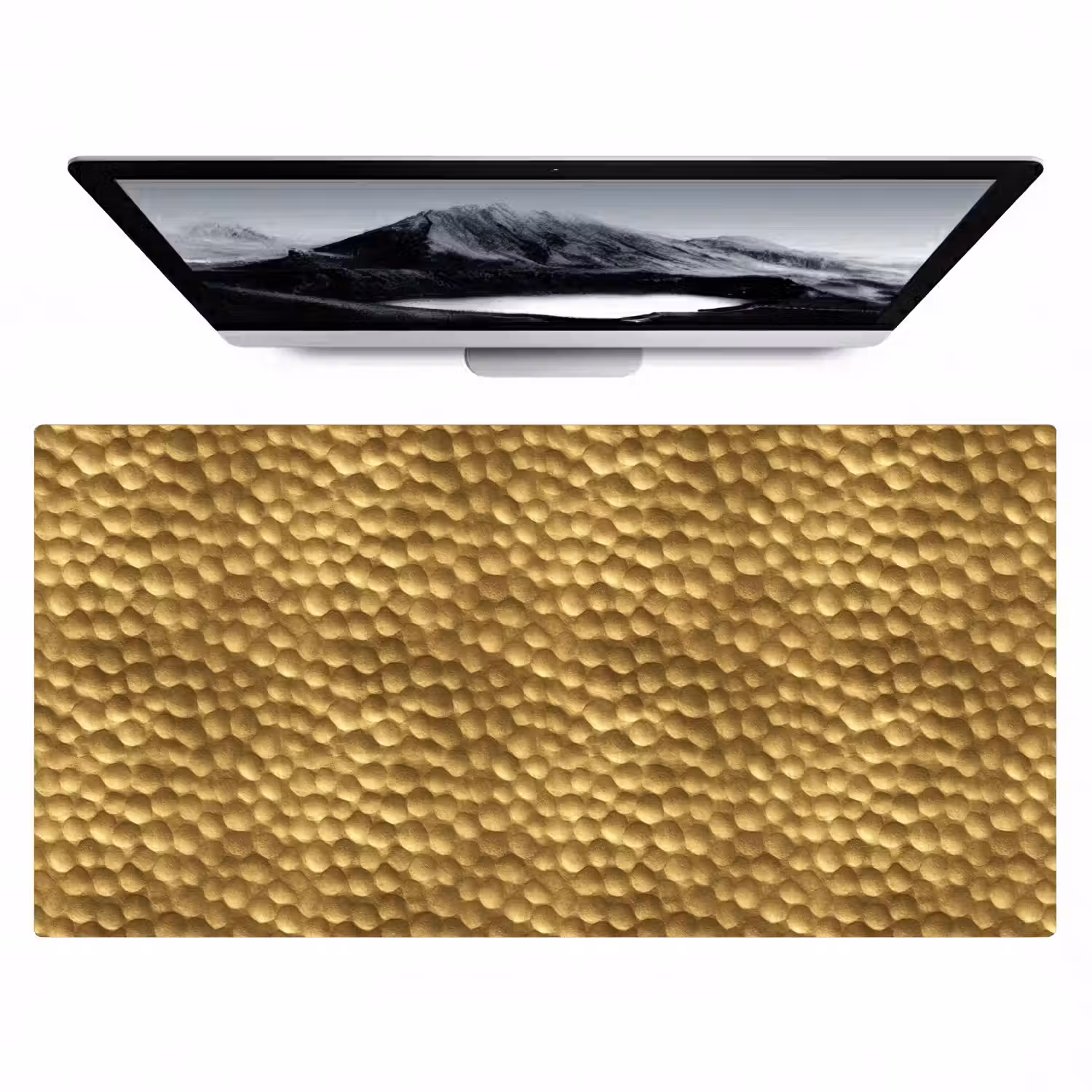 Metaal - Dynamisch - Goud Muismat XXL klein 681 -zzz3d