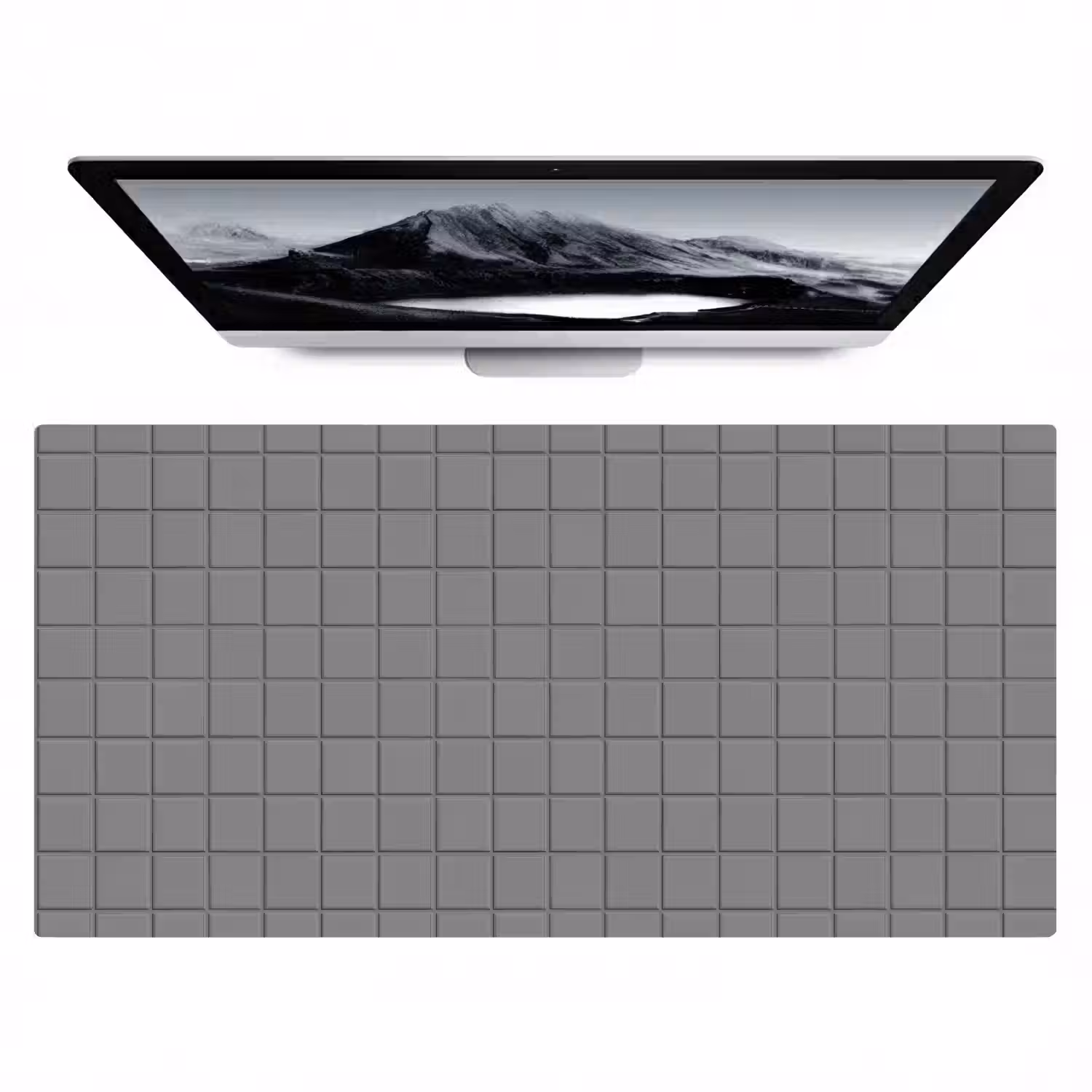 Modern - Patroon - Grijs Muismat XXL klein 681 -zzz3d