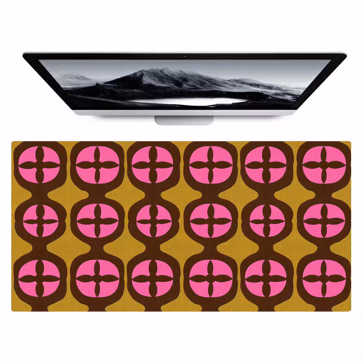 Modern - Patroon - Roze Muismat XXL klein 681 -zzz3d