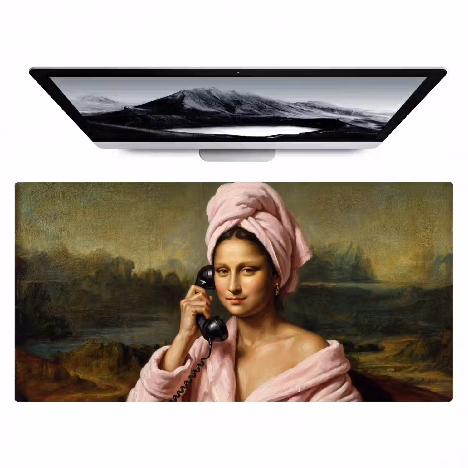 Mona - Klassiek - Roze Muismat XXL klein -zzz3d