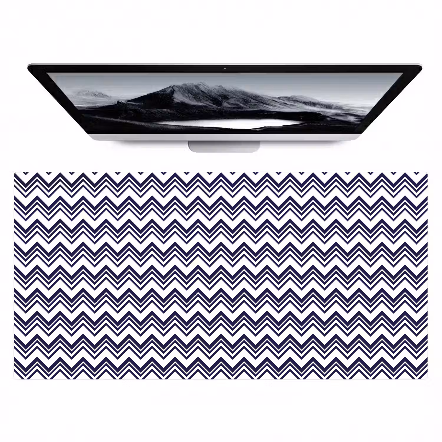 Oceaan - Golven - Blauw - Wit Muismat XXL klein 681 -zzz3d