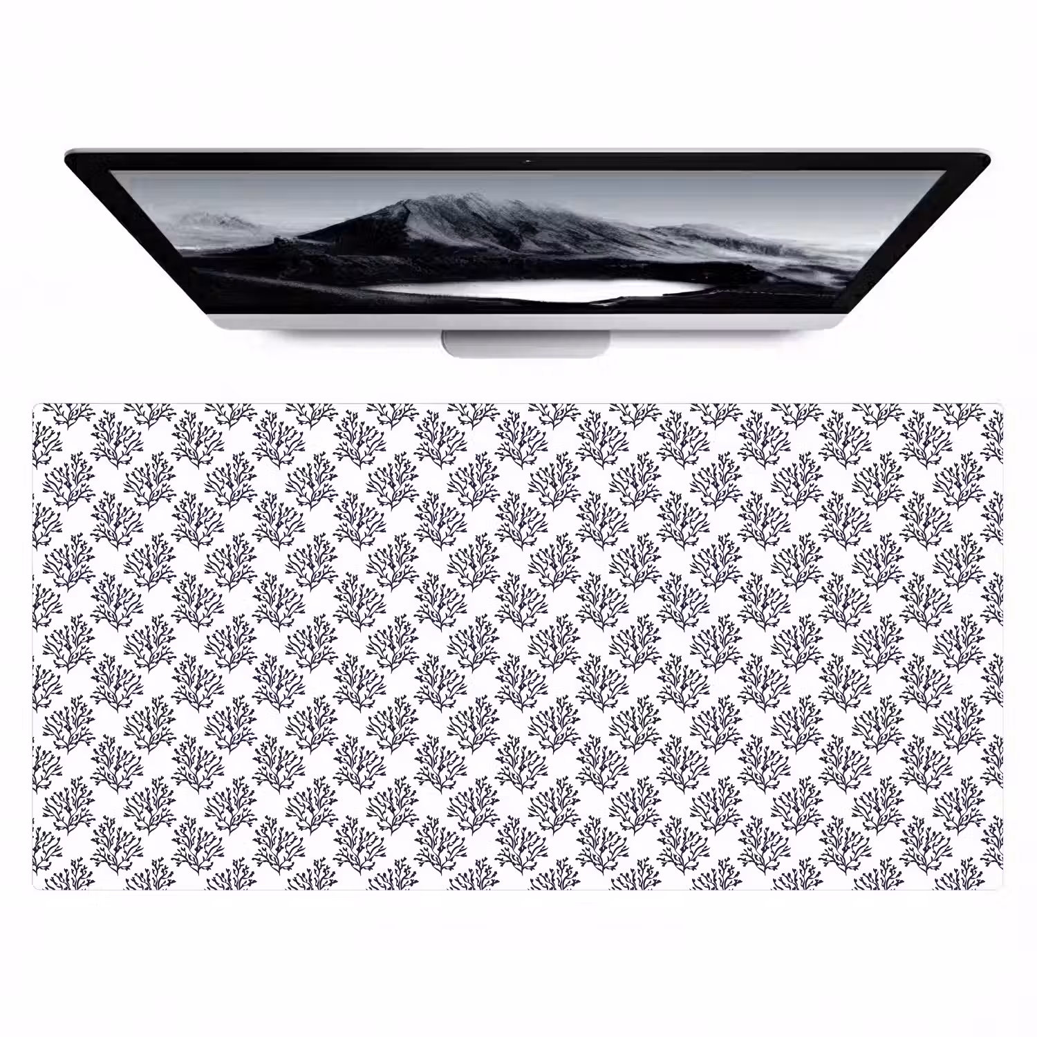 Oceaan - Koraal - Blauw - Wit Muismat XXL klein 681 -zzz3d