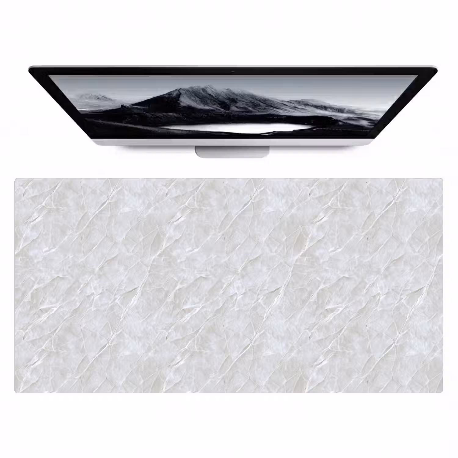 Oppervlakte - Textuur - Grijs Muismat XXL klein 681 -zzz3d
