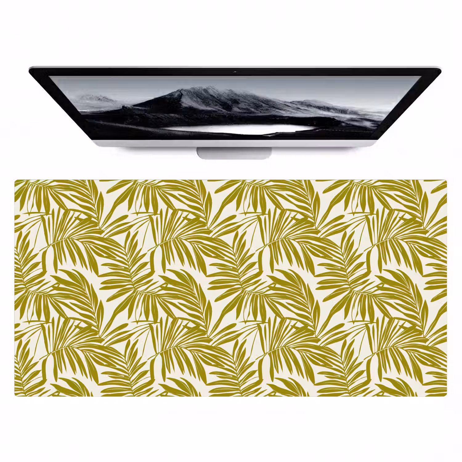 Palmblad - Patroon - Groen Muismat XXL klein 681 -zzz3d