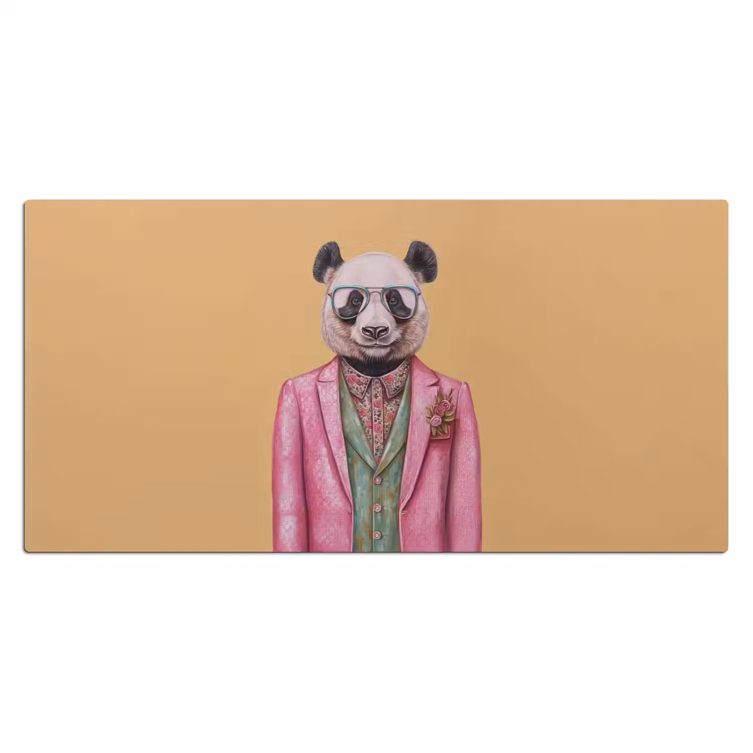 Panda - Pak - Zonnebril - Blauw Muismat XXL klein -3d_leeg