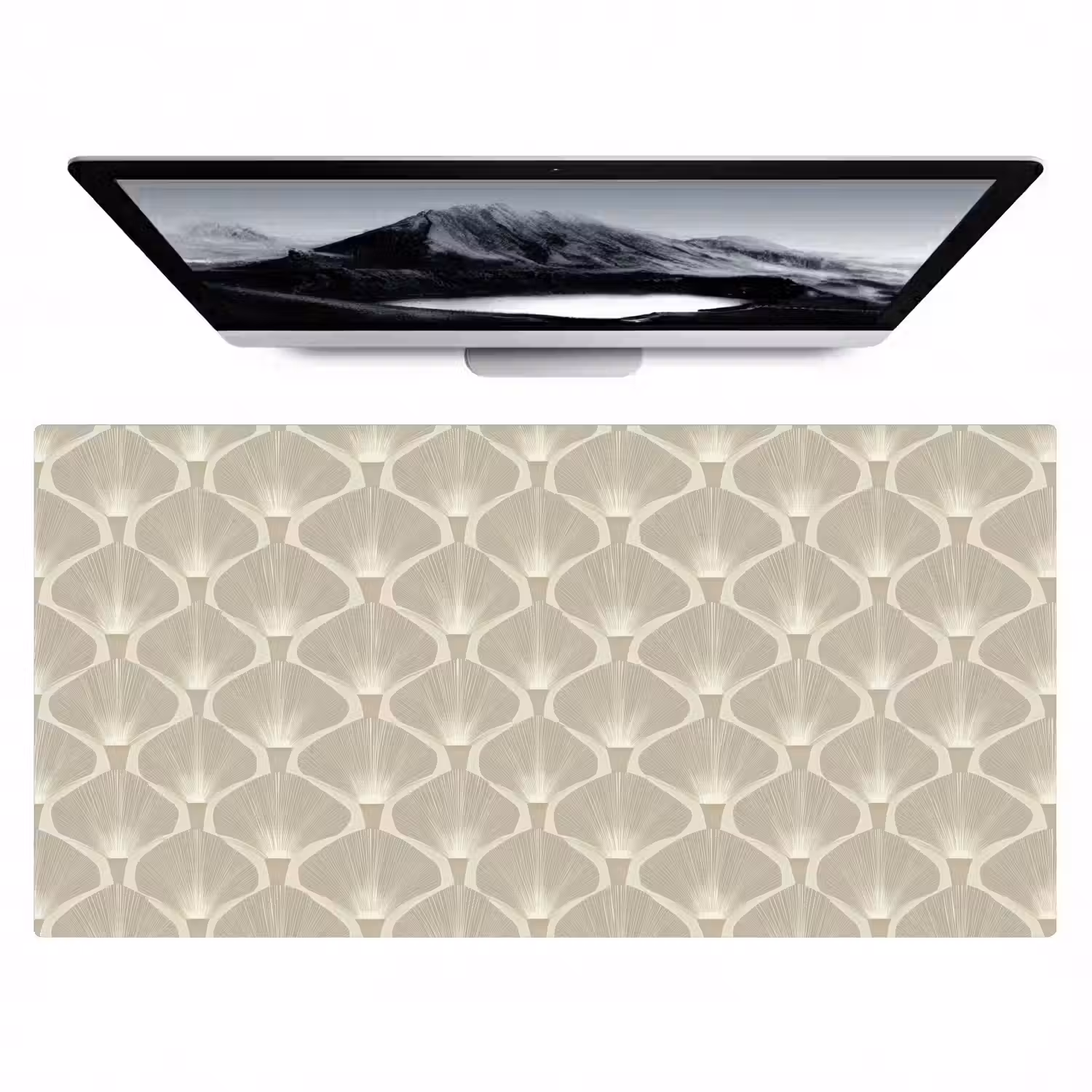 Paneel - Ginkgo - Zand Muismat XXL klein 681 -zzz3d