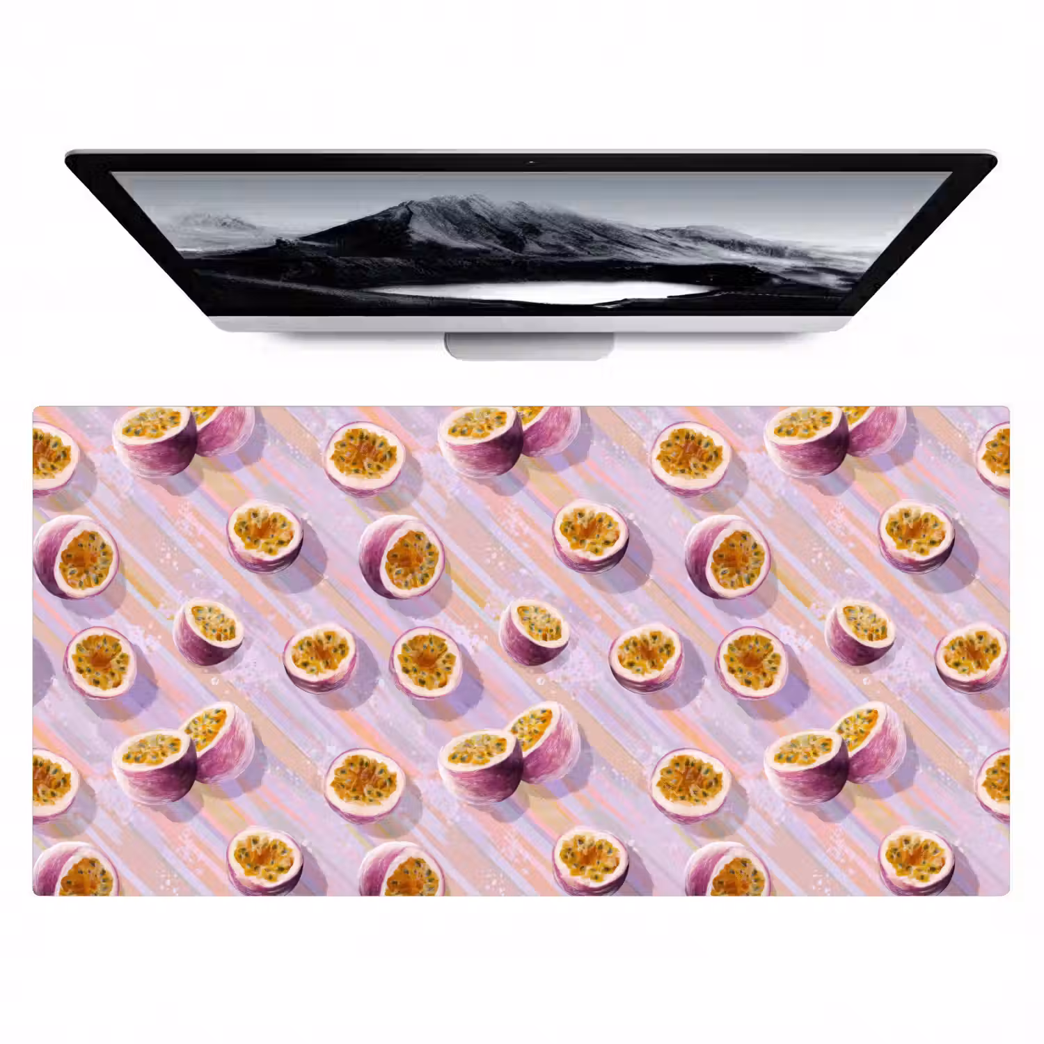 Passievrucht - Tropisch - Paars Muismat XXL klein 681 -zzz3d