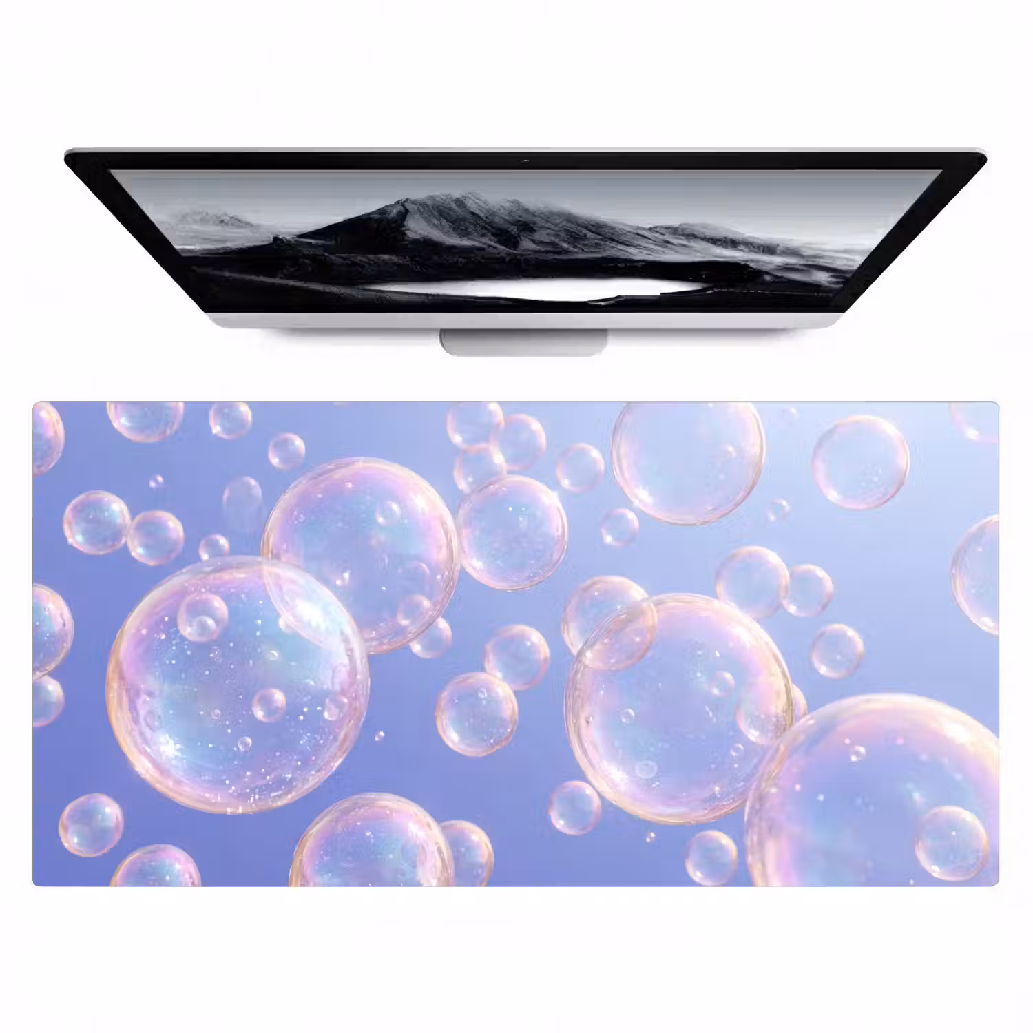 Pastel - Bubbels - Dromerig Muismat XXL klein -zzz3d