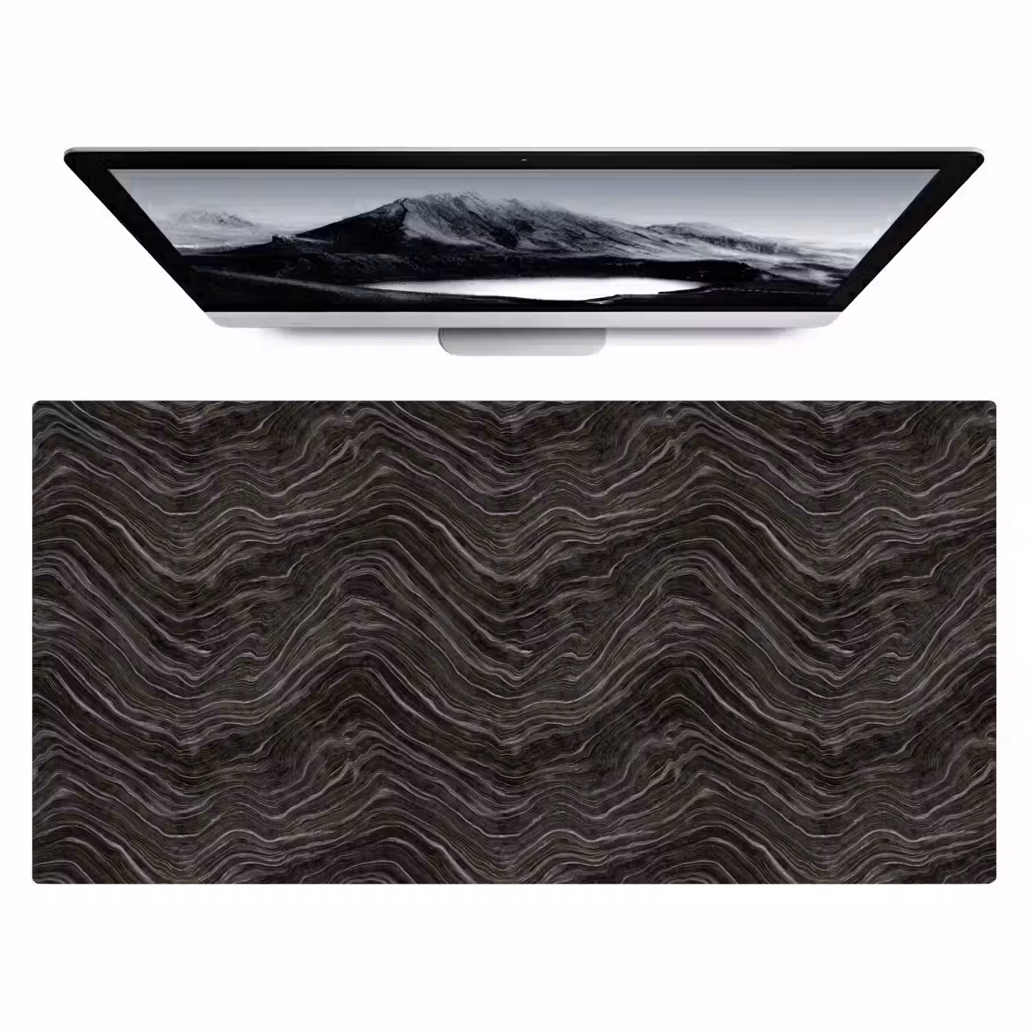 Patroon - Contrast - Antraciet Muismat XXL klein 681 -zzz3d