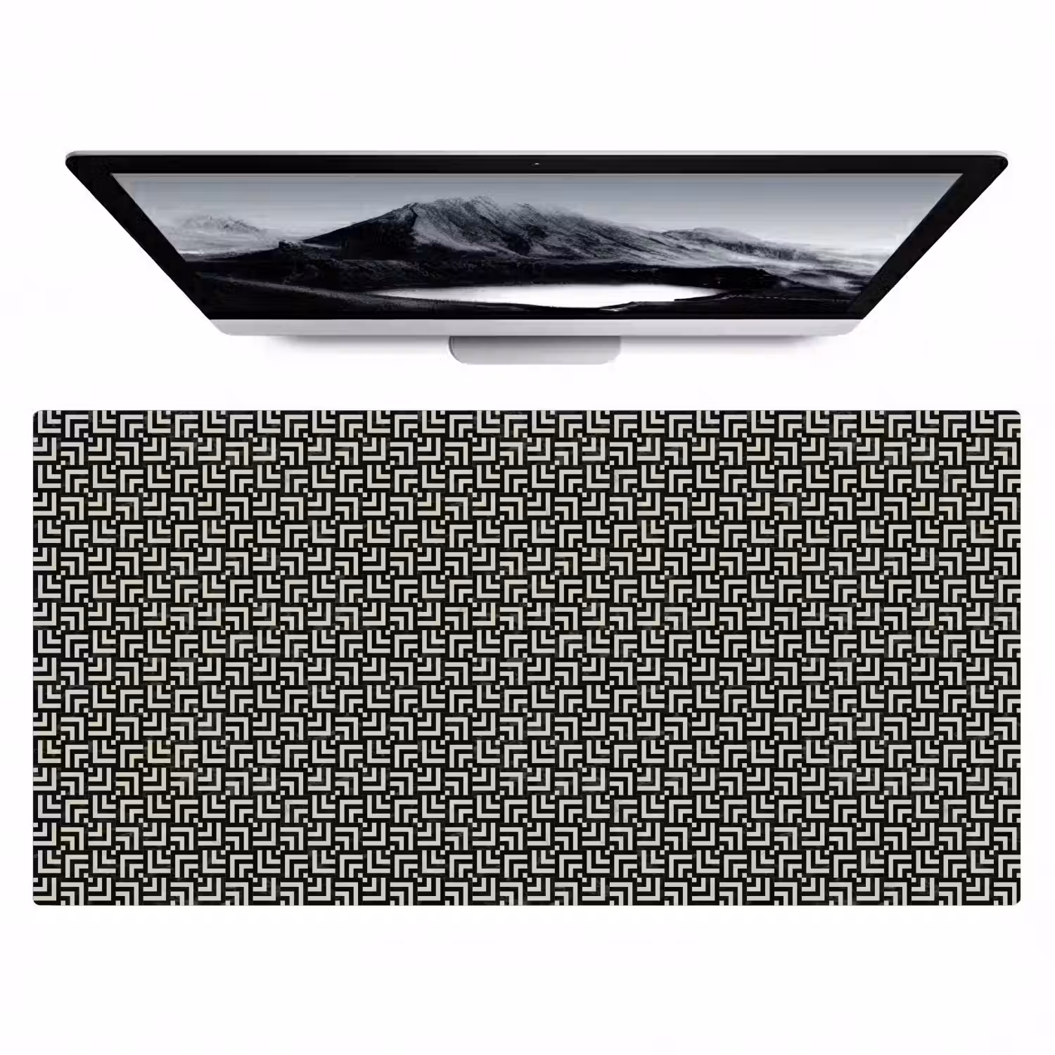 Patroon - Marmer - Zwart Muismat XXL klein 681 -zzz3d
