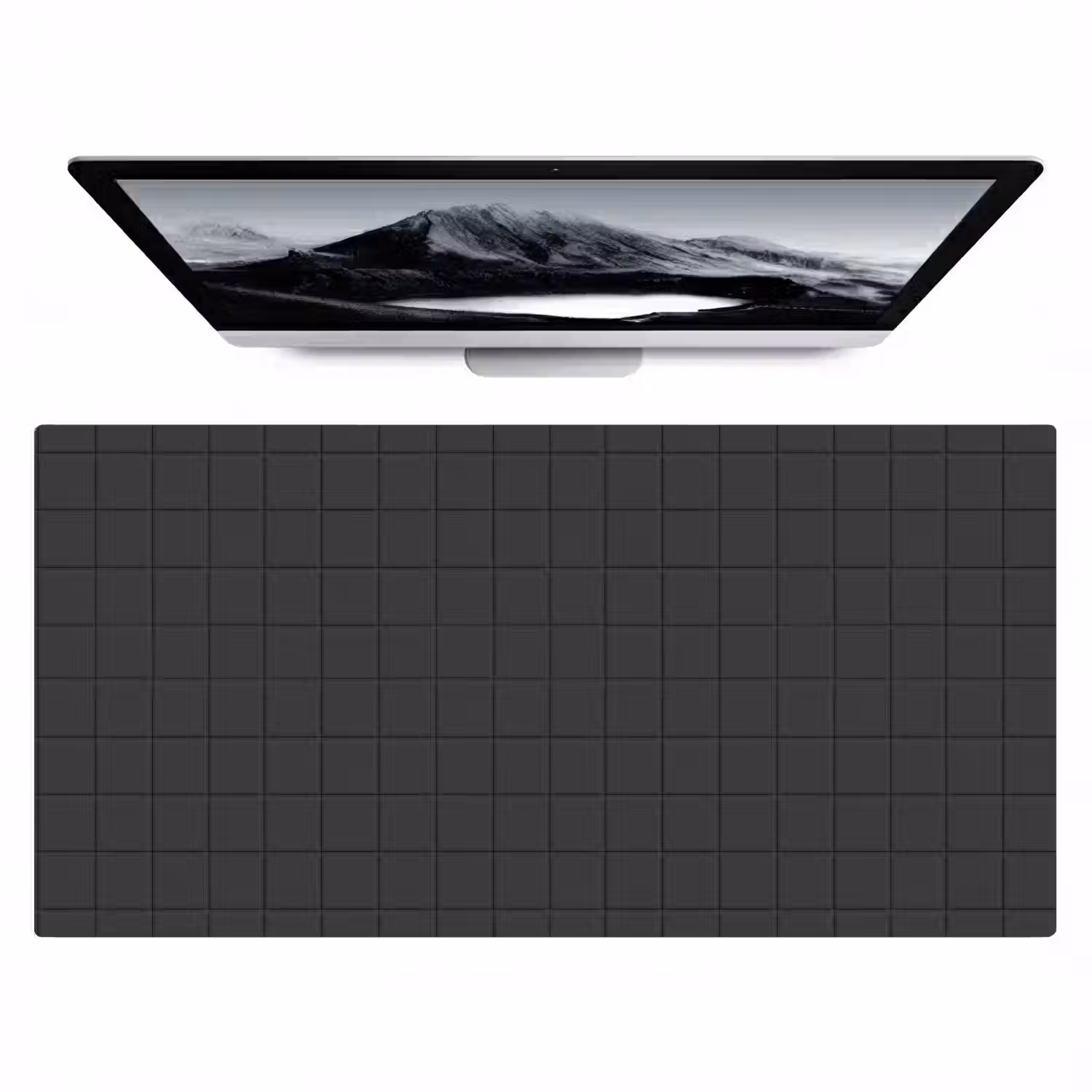 Patroon - Tegel - Antraciet Muismat XXL klein 681 -zzz3d