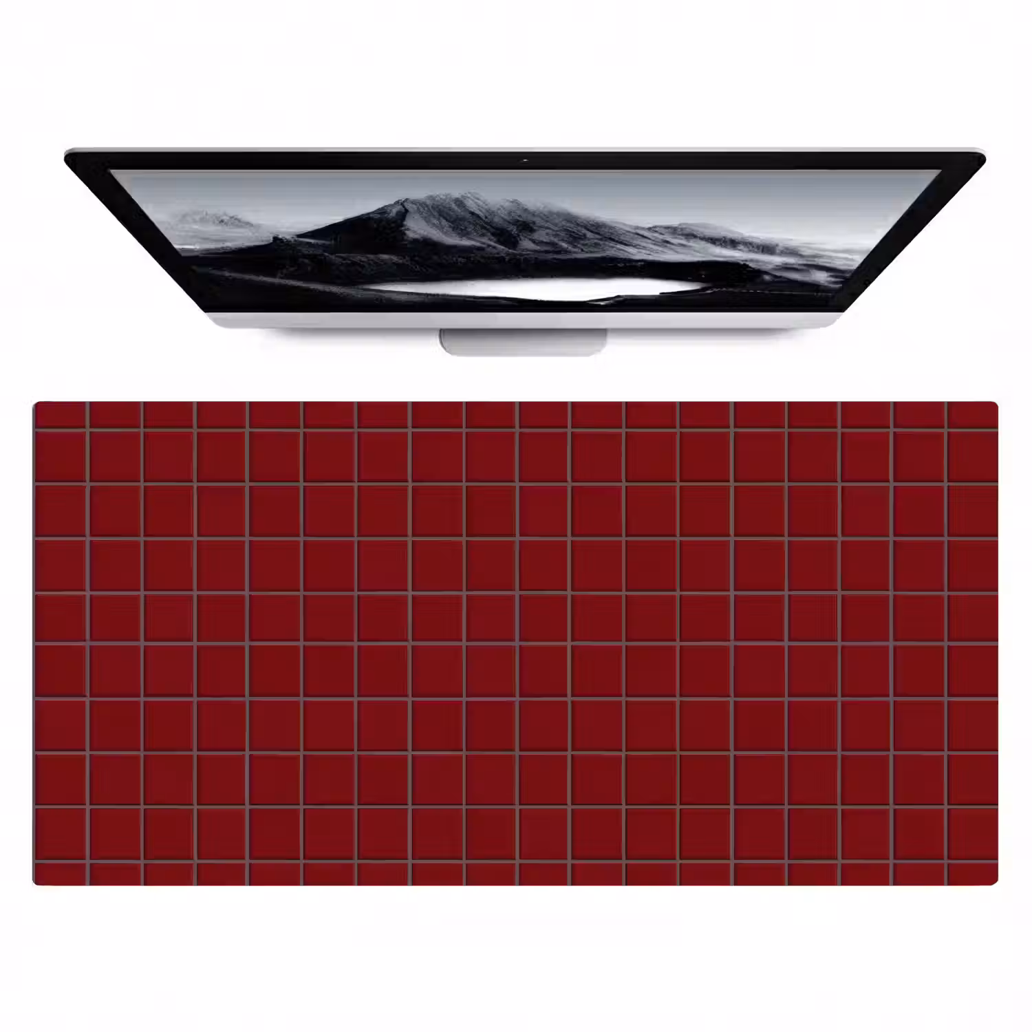 Patroon - Tegels - Burgundy Muismat XXL klein 681 -zzz3d