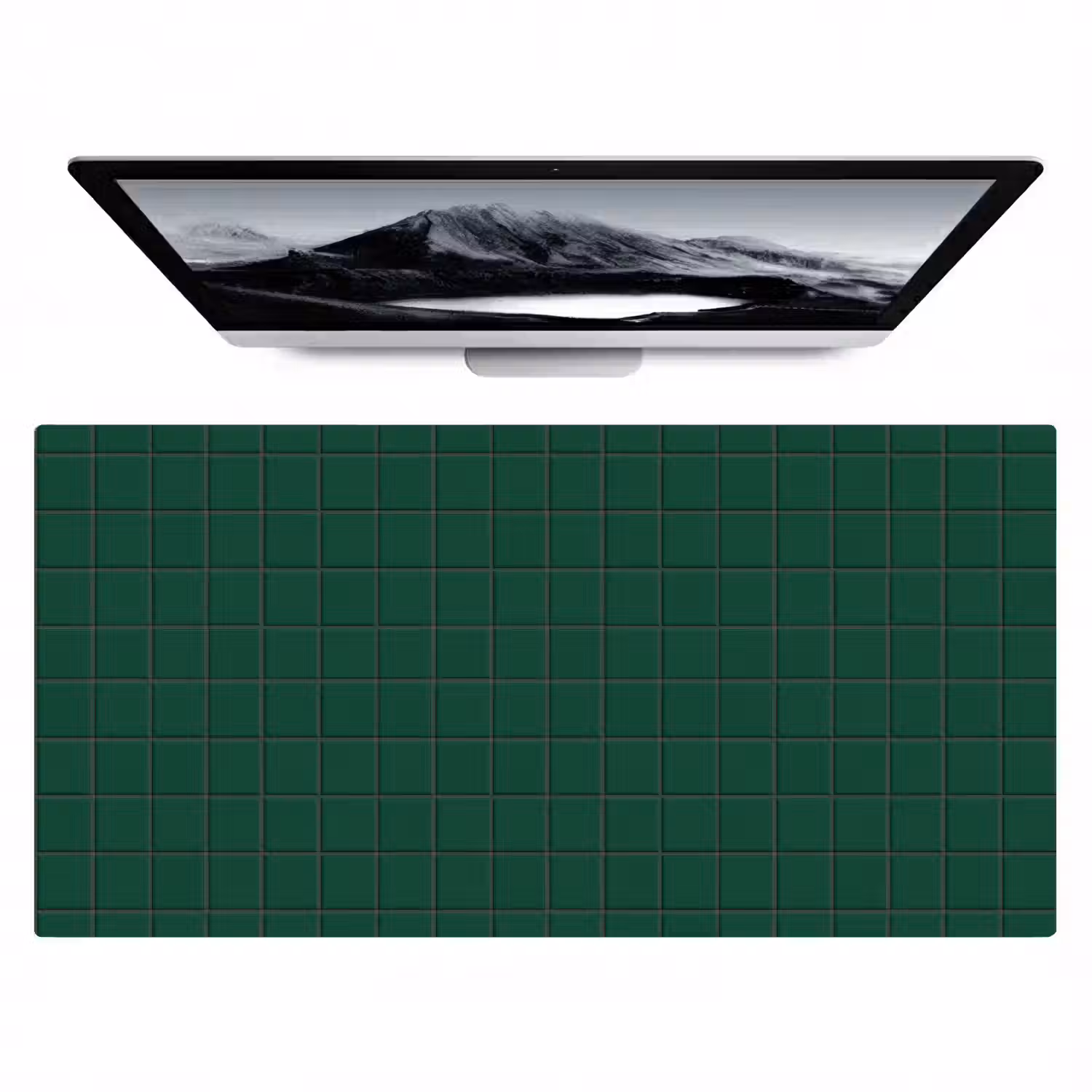 Patroon - Tegels - Dennen - Groen Muismat XXL klein 681 -zzz3d