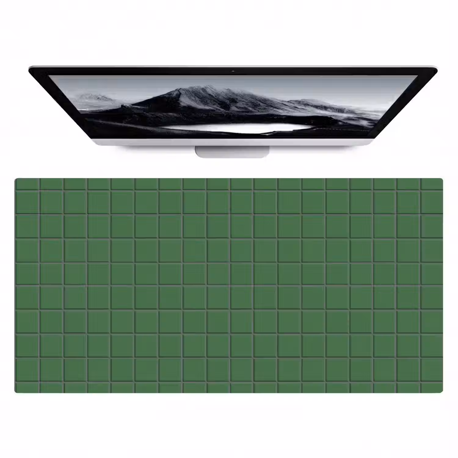Patroon - Tegels - Groen Muismat XXL klein 681 -zzz3d