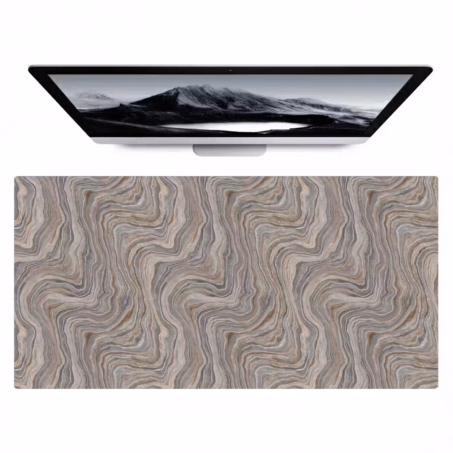 Patroon - Textuur - Grijs Muismat XXL klein 681 -zzz3d