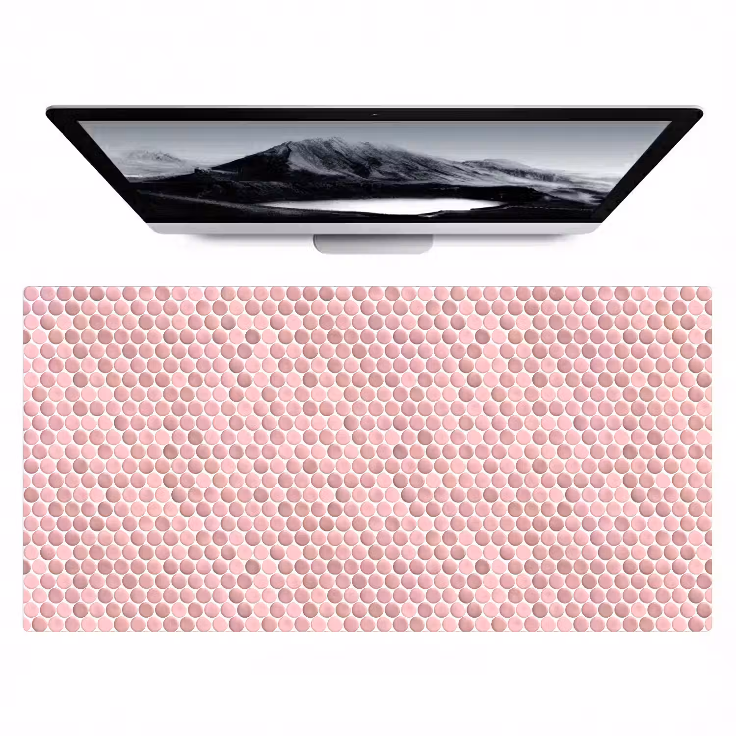 Penny - Mozaïek - Lichtroze Muismat XXL klein 681 -zzz3d