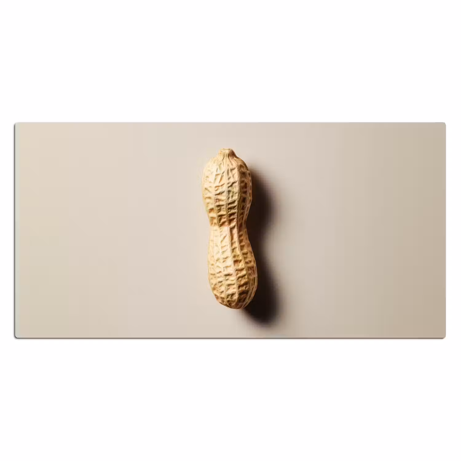 Pinda - Ruw - Beige Muismat XXL klein -3d_leeg