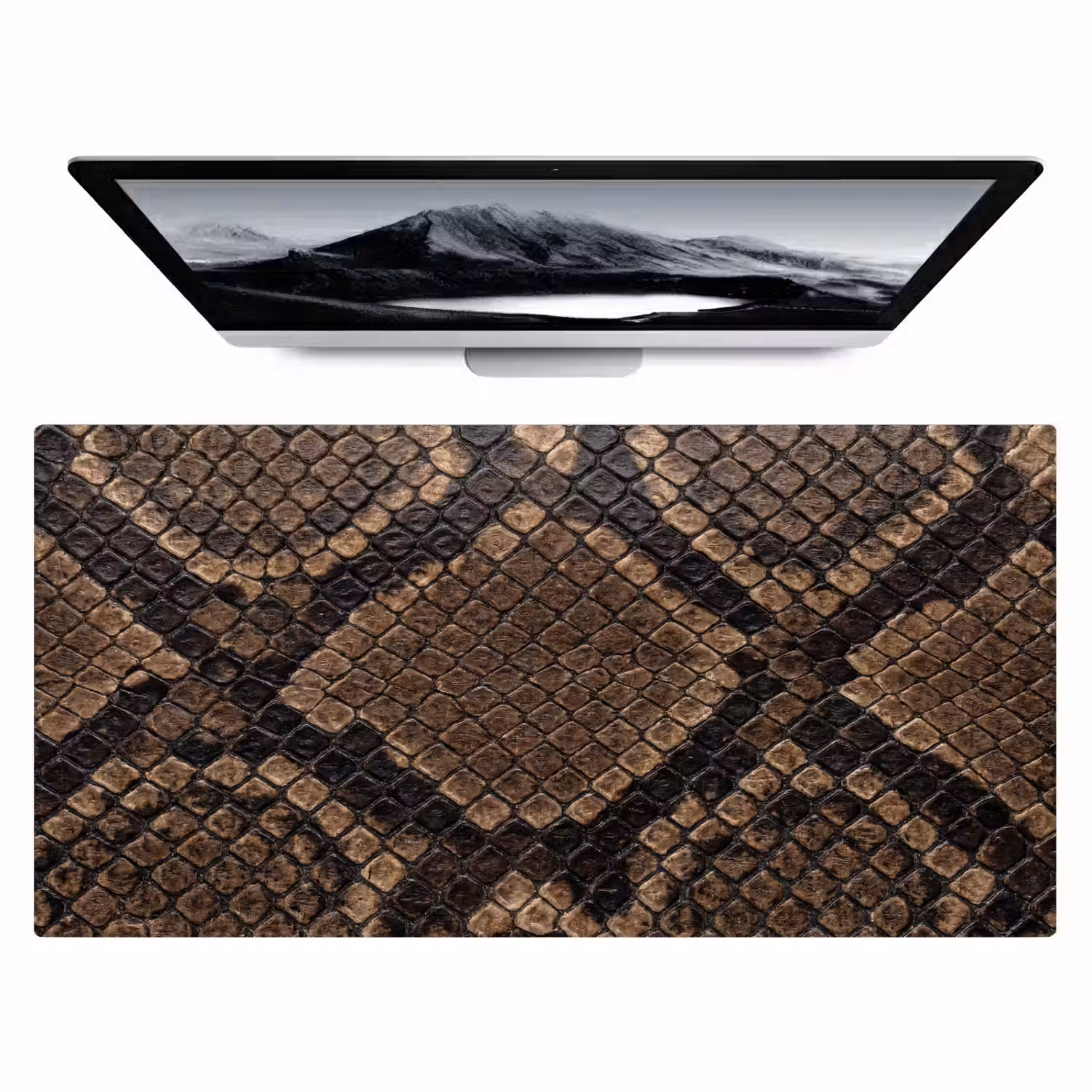 Python - Schubben - Brons Muismat XXL klein -zzz3d