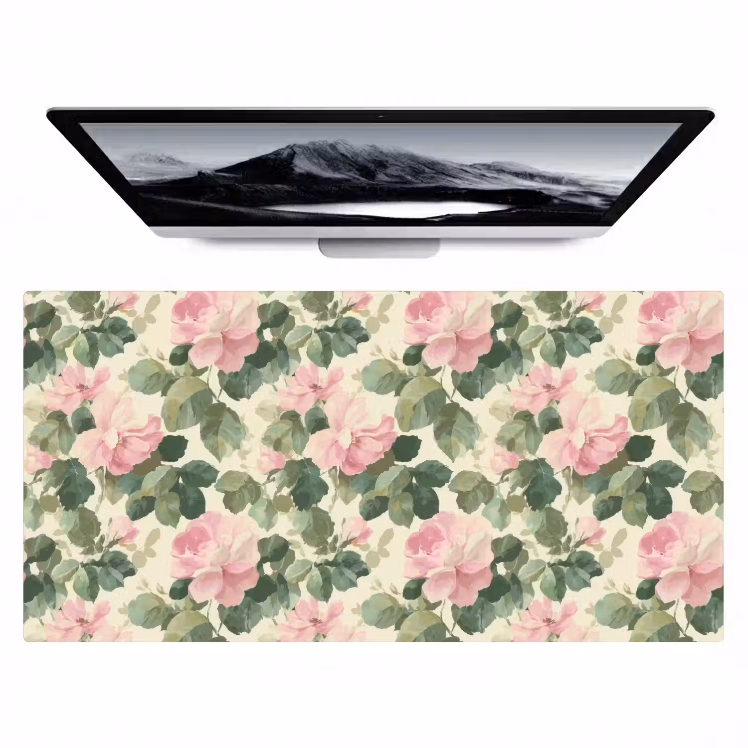 Rozen - Botanisch - Roze Muismat XXL klein 681 -zzz3d