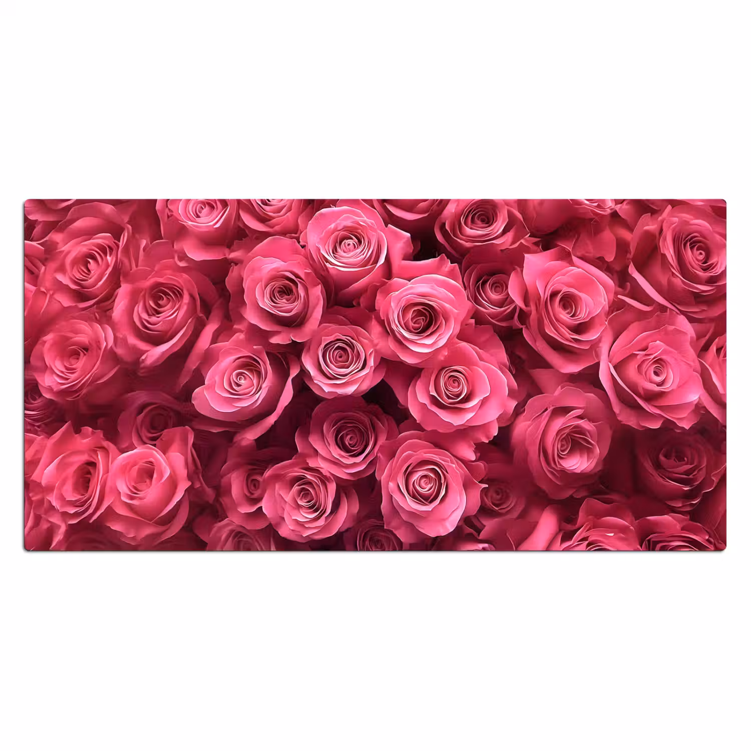 Rozen - Pink - Bloem Muismat XXL klein -3d_leeg