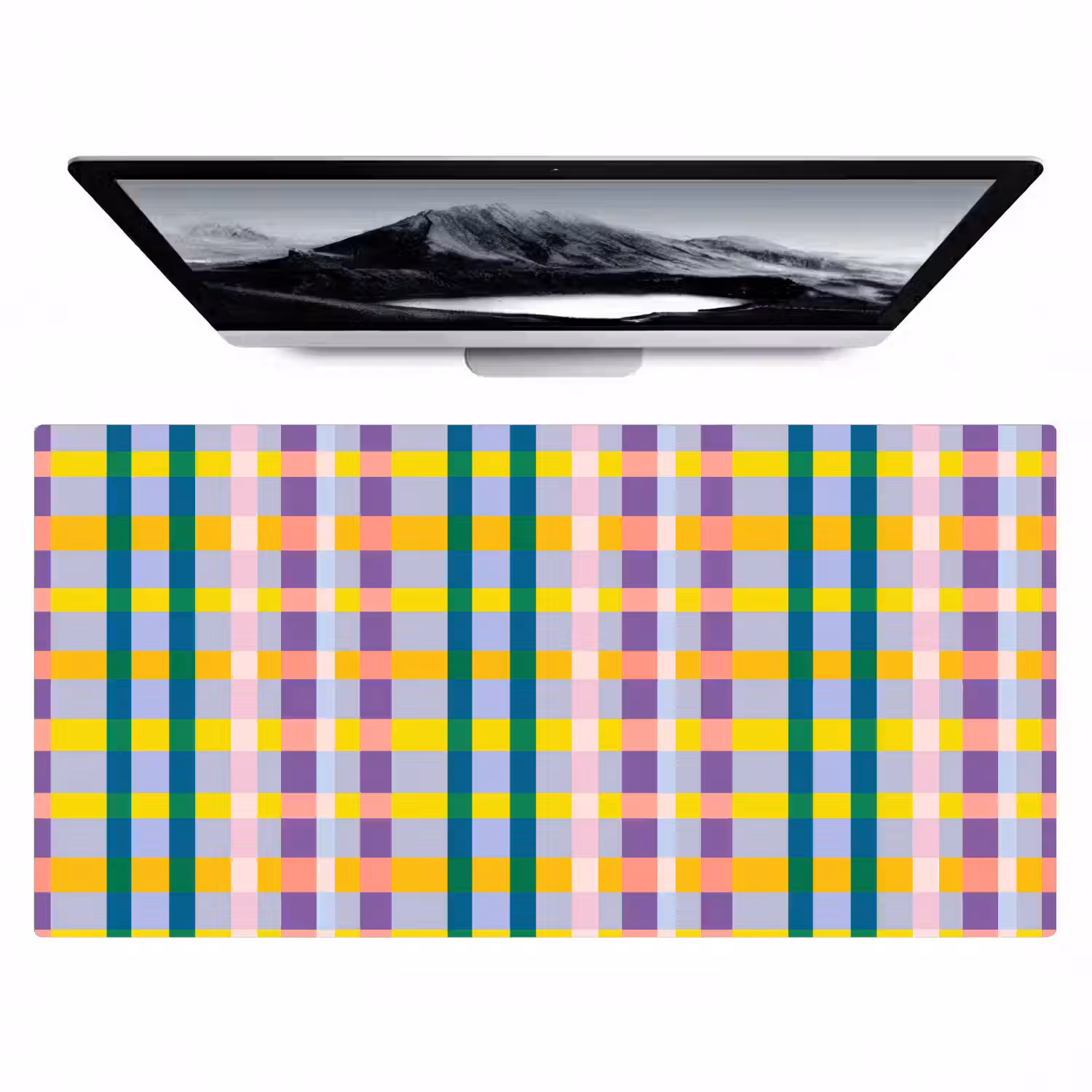 Ruit - Patroon - Kleurrijk Muismat XXL klein 681 -zzz3d