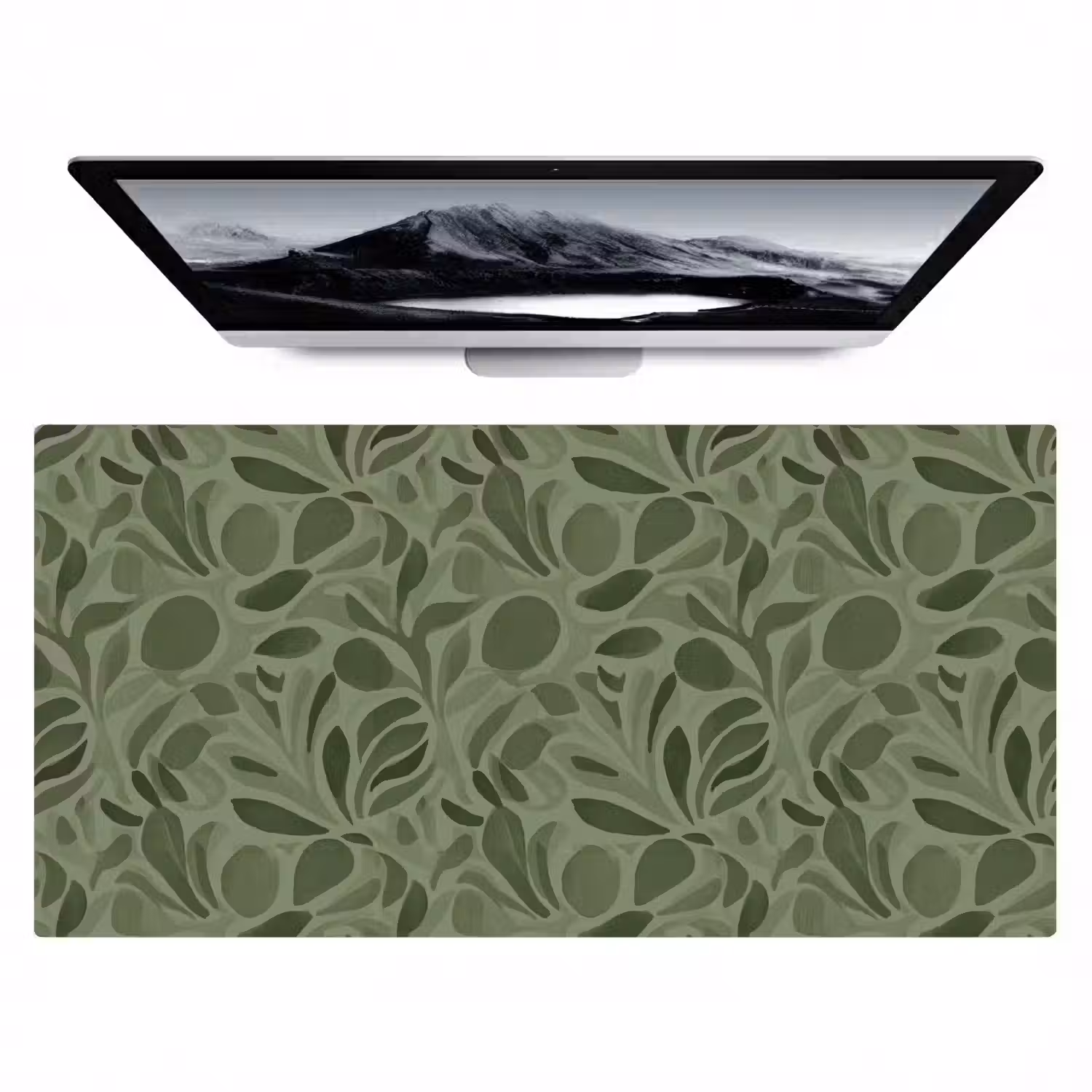 Sereen - Bladeren - Groen Muismat XXL klein 681 -zzz3d