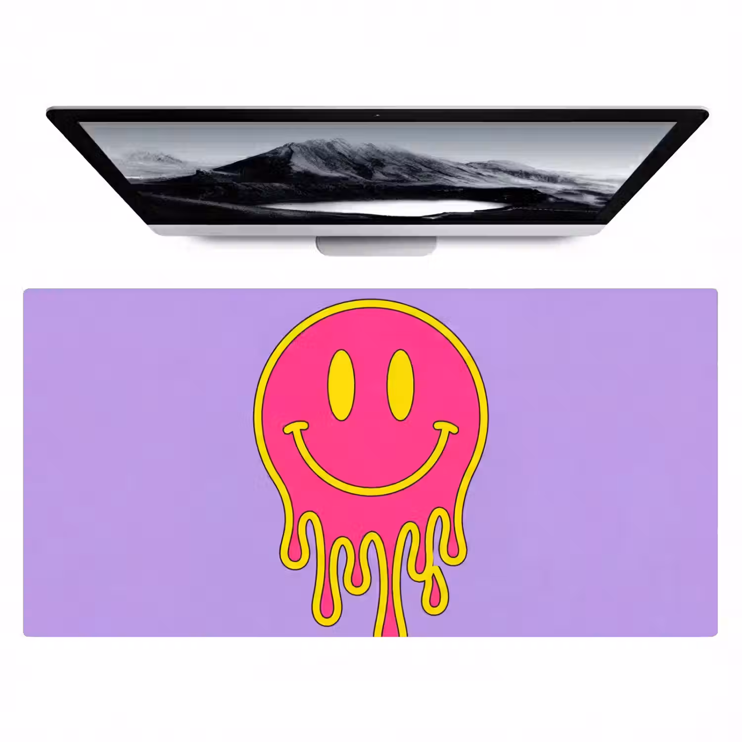 Smiley - Drip - Neon Muismat XXL klein -zzz3d