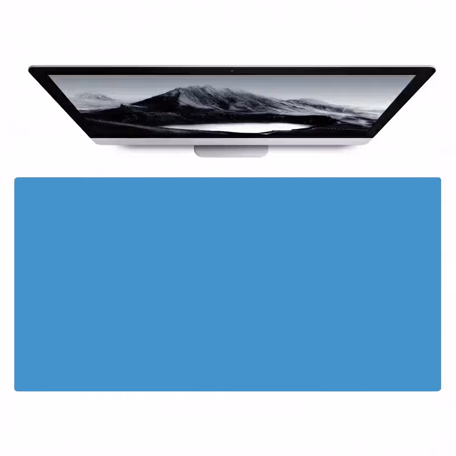 Steel - Blue - Blauw Muismat XXL klein 681 -zzz3d