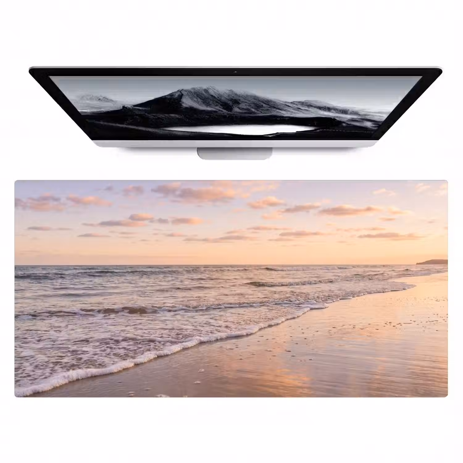 Strand - Branding - Wolken Muismat XXL klein -zzz3d