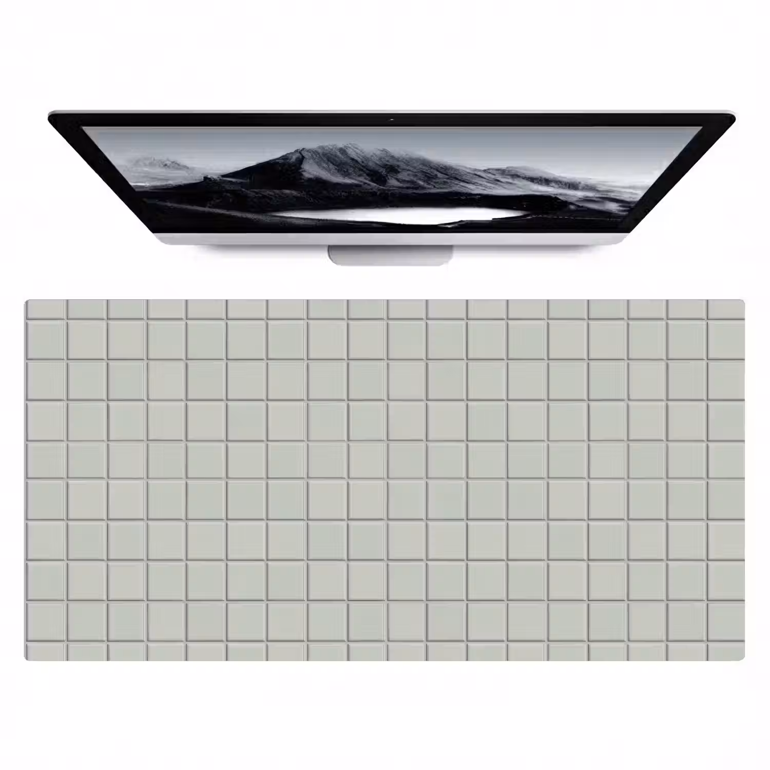 Tegel - Patroon - Lichtgroen Muismat XXL klein 681 -zzz3d