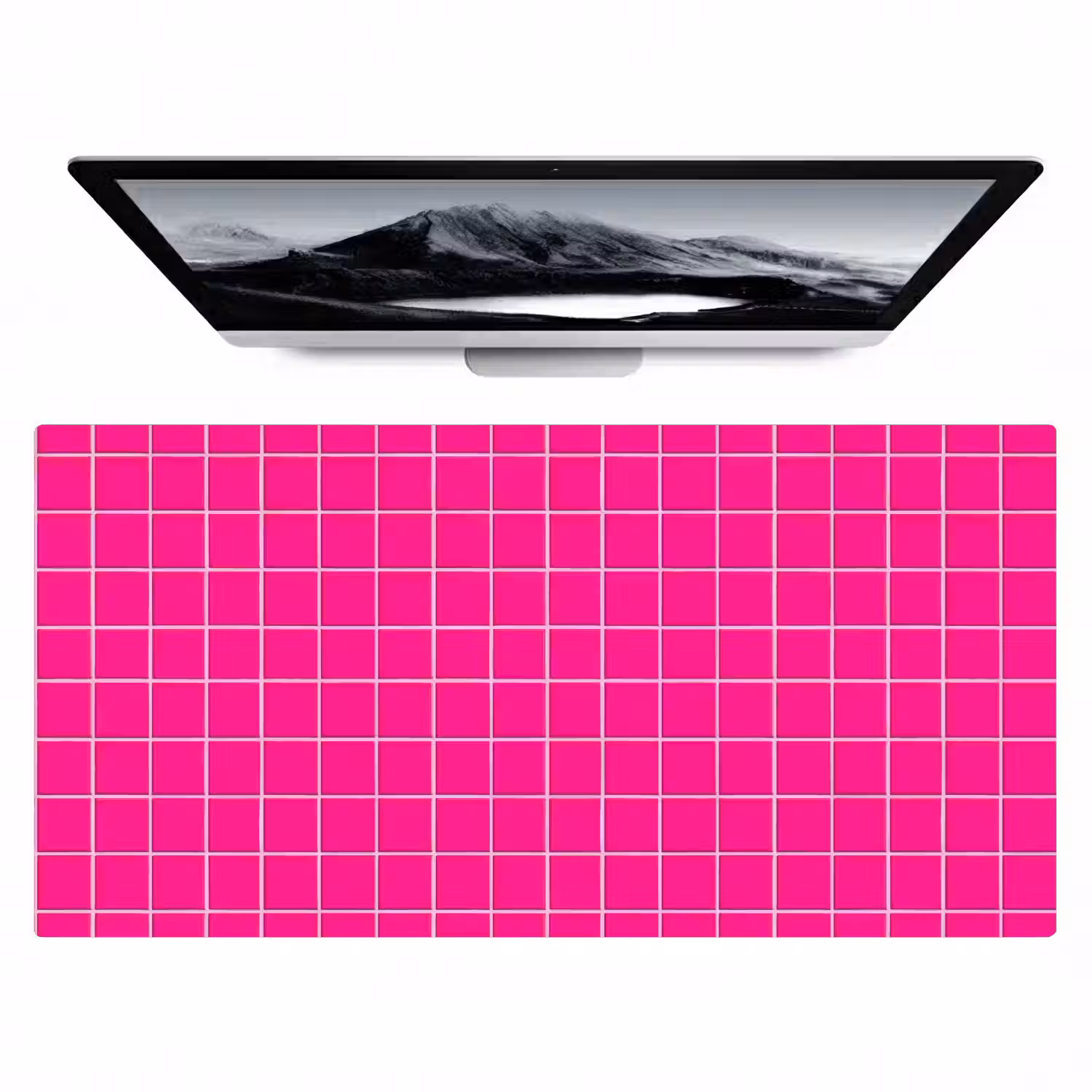 Tegels - Vierkant - Fuchsia Muismat XXL klein 681 -zzz3d