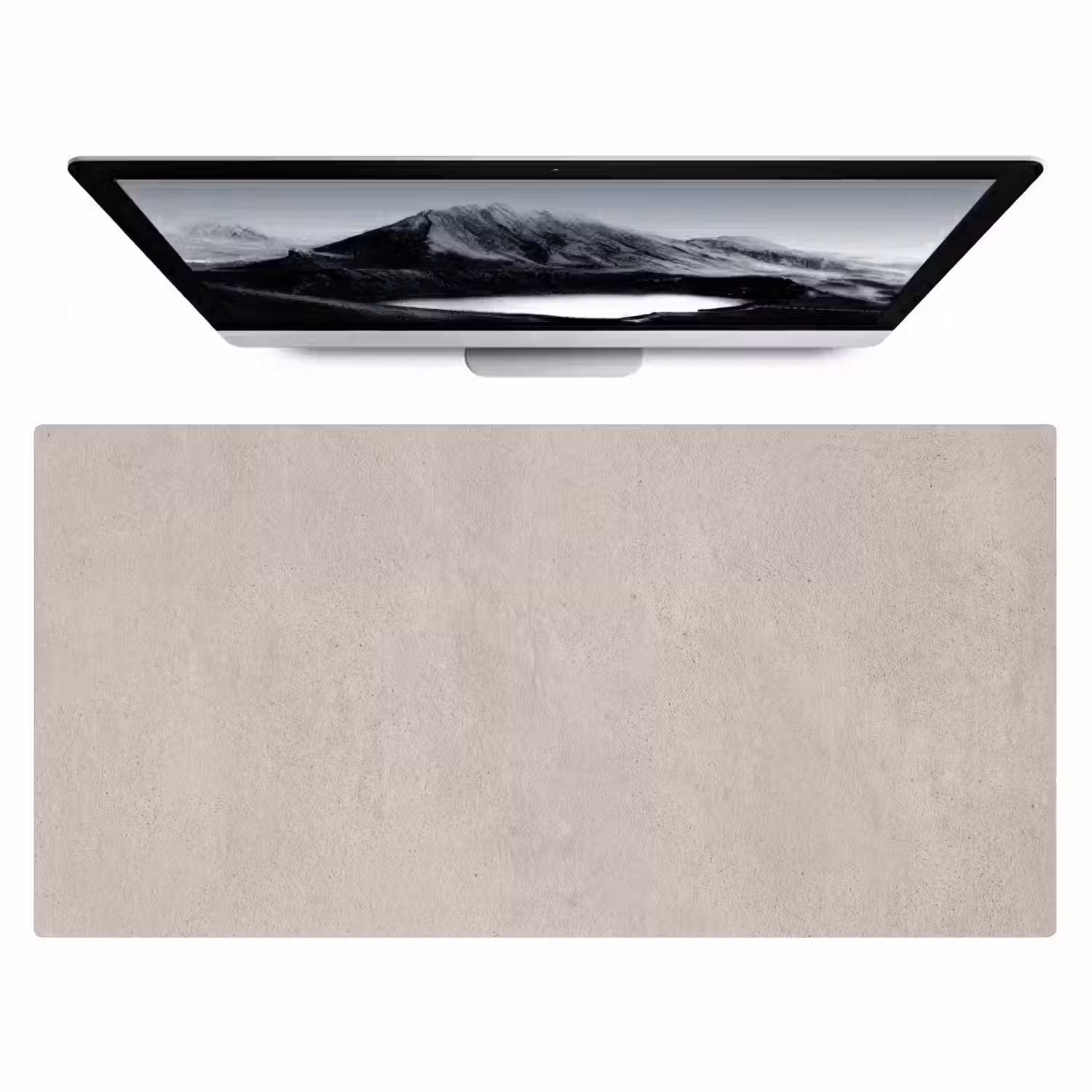 Textuur - Effen - Abstract - Beige Muismat XXL klein -zzz3d