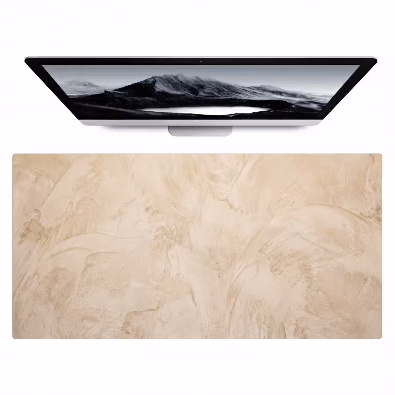 Textuur - Patroon - Abstract - Modern - Beige Muismat XXL klein -zzz3d