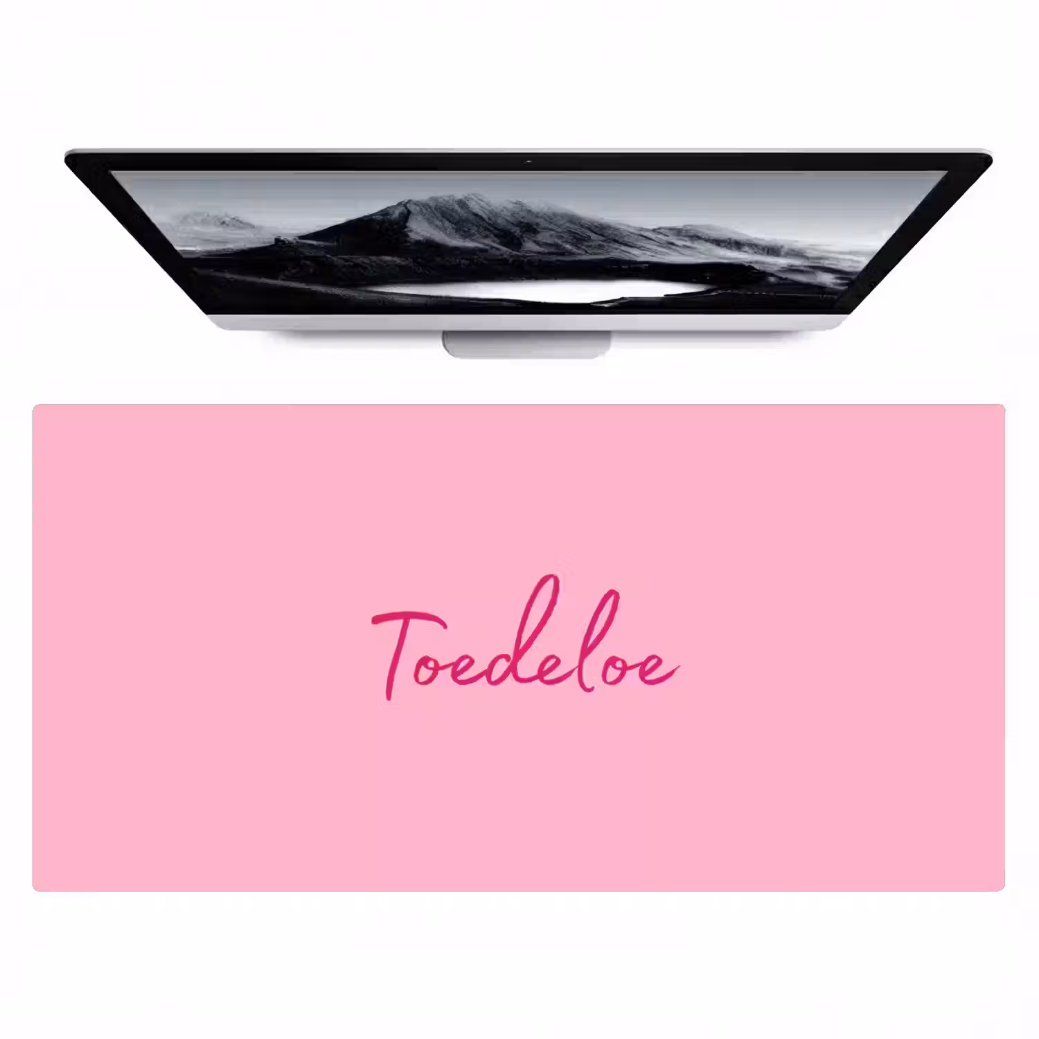 Toedeloe - Roze - Minimalistisch Muismat XXL klein -zzz3d