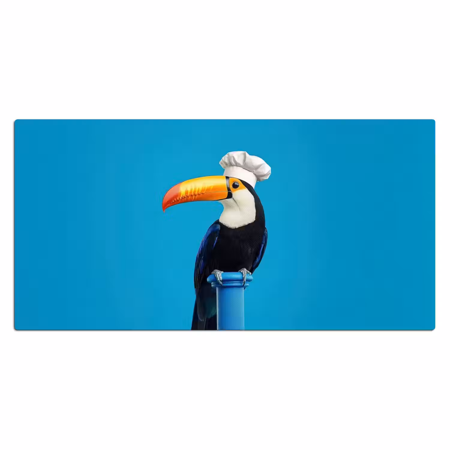 Tucan - Sokkel - Vogel - Koksmuts Muismat XXL klein -3d_leeg