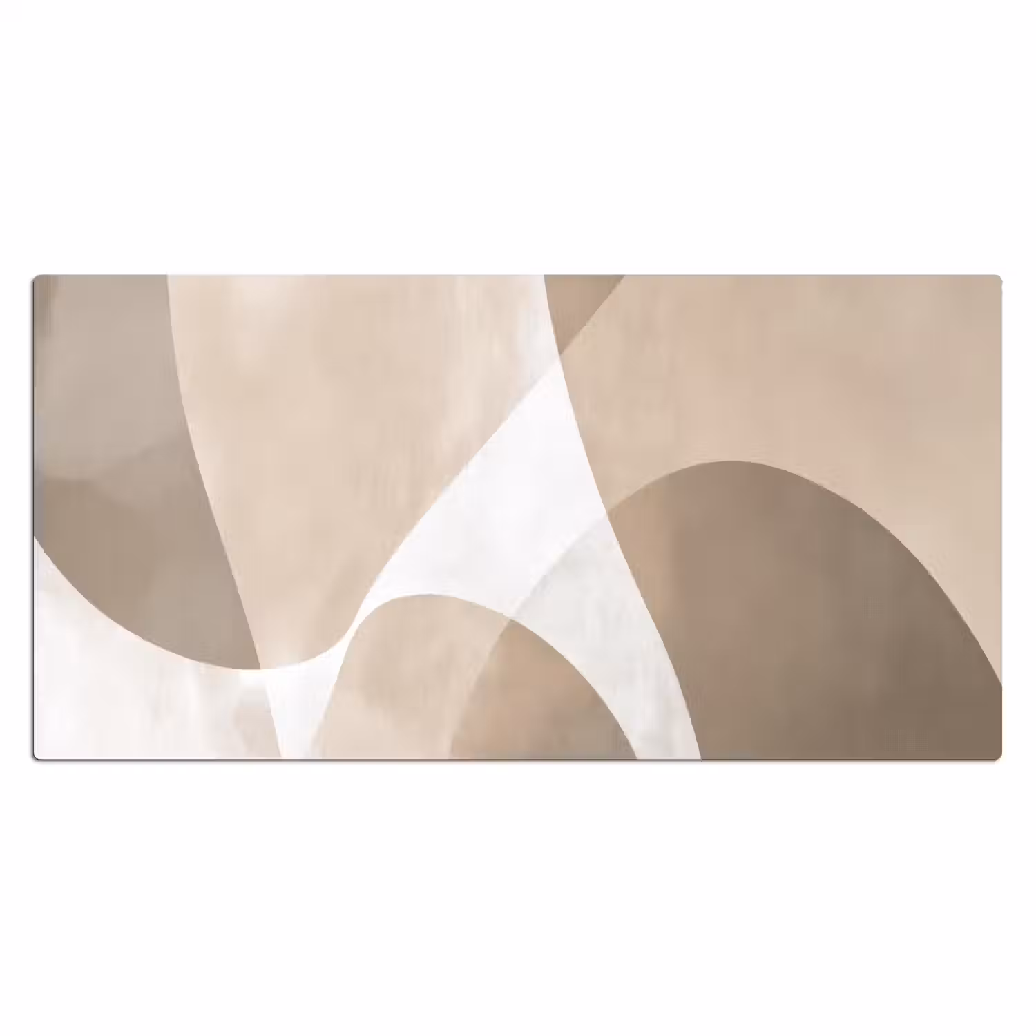 Vloeiende vlakken - Harmonieus - Golvend Muismat XXL klein -3d_leeg
