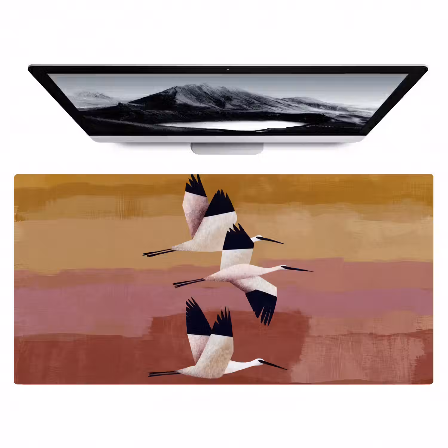 Vogels - Snavel - Abstract Muismat XXL klein -zzz3d