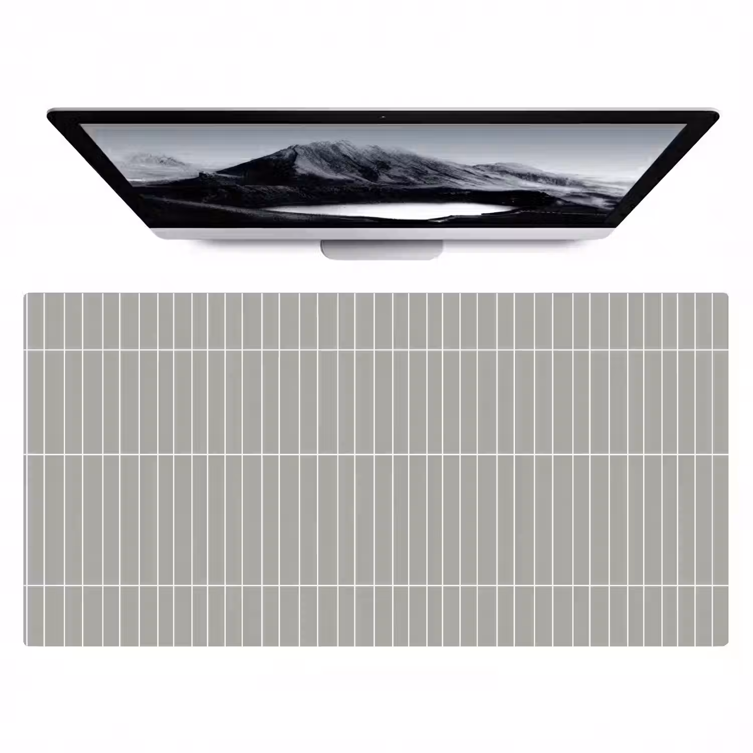 Wandtegel - Verticaal - Lichtgrijs Muismat XXL klein 681 -zzz3d